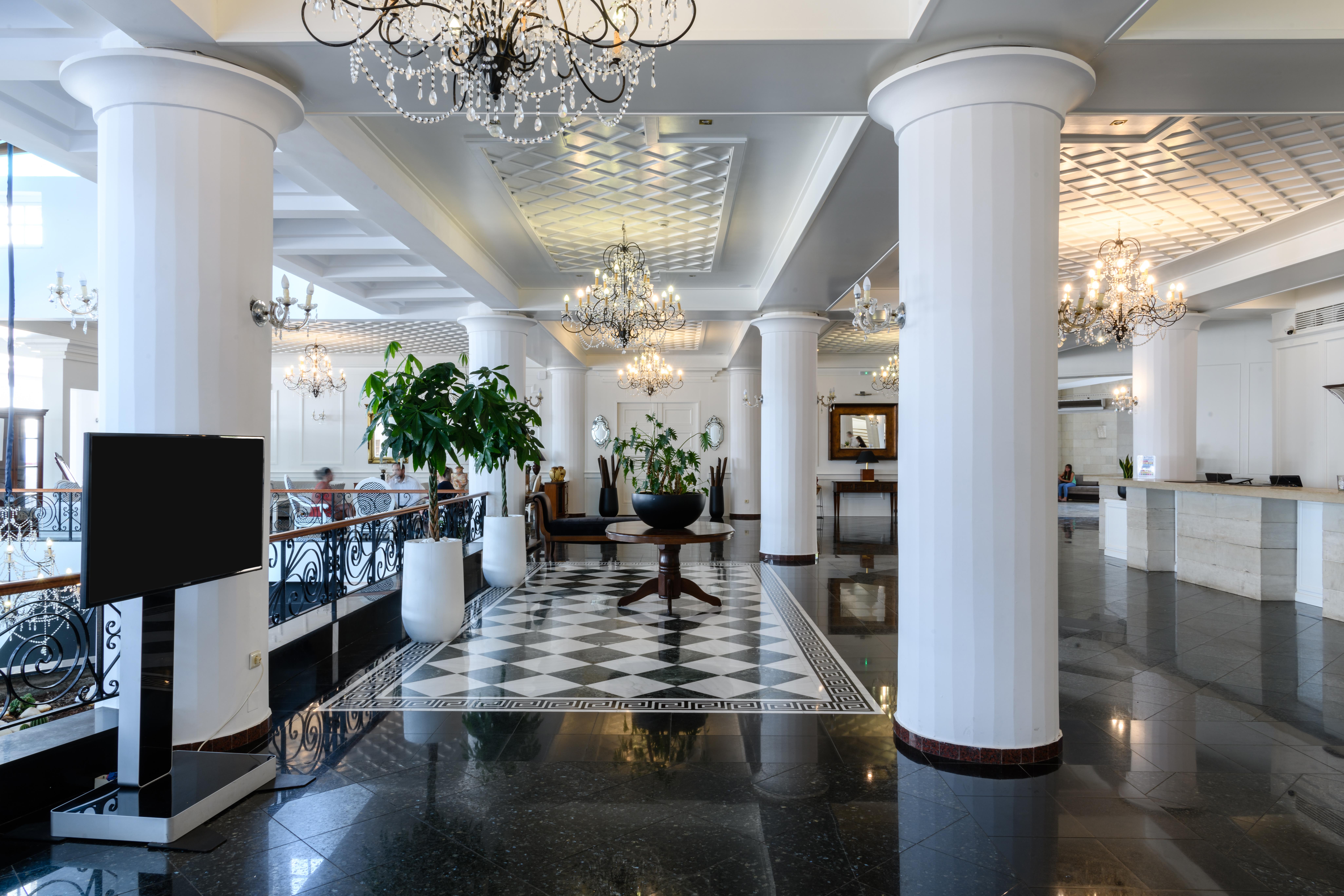Minos Imperial Luxury Beach Resort & Spa Milatos Zewnętrze zdjęcie The lobby of the hotel